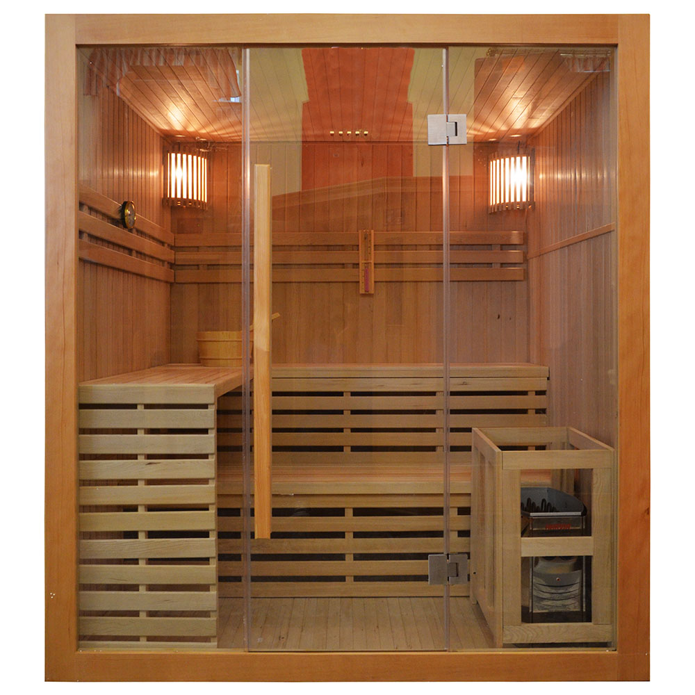 MO-EA4 Sauna sucha z piecem 180X160X200CM