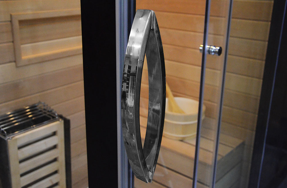 M-SPA - Ľavá suchá sauna, parná miestnosť a sprchovací kút TRIO 180 x 110 x 223 cm