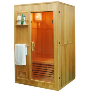 MO-EN2 Sauna sucha z piecem HARVIA 2,3 kW i izolacją ścian 120X105X190CM