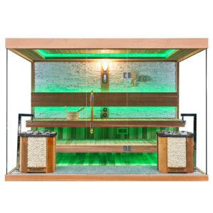 MUE-1240 Sauna sucha z piecem HARVIA 12 kW 300X200X210CM