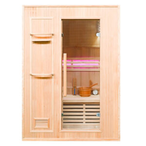 MO-EN2 Sauna sucha z piecem HARVIA 2,3 kW i izolacją ścian 120X105X192CM
