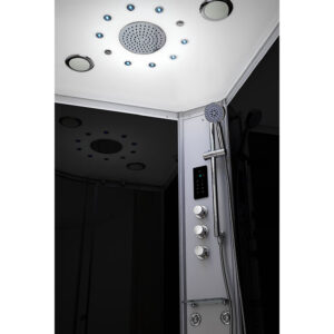 MUE-AF9090 z lustrami Kabina prysznicowa z hydromasażem i sauną parową 90X90X217CM