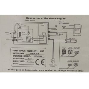 Generator pary do kabino-saun GP-007 | 3kW | + Panel sterowania i akcesoria