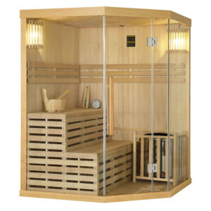 MO-EA3C Sauna sucha z piecem 150 x 150 x 200 cm