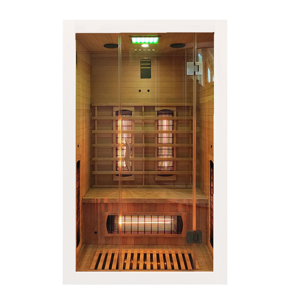 MO-EA2R BIAŁA Sauna na podczerwień 121x106x192cm 001