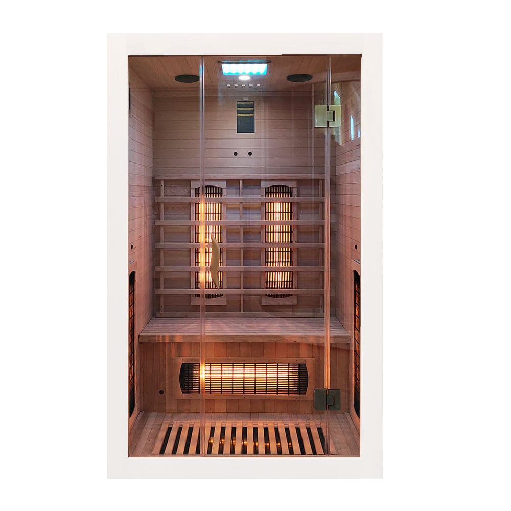 MO-EA2R BIAŁA Sauna na podczerwień 121x106x192cm 002