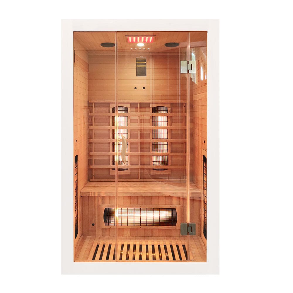 MO-EA2R BIAŁA Sauna na podczerwień 121x106x192cm 003