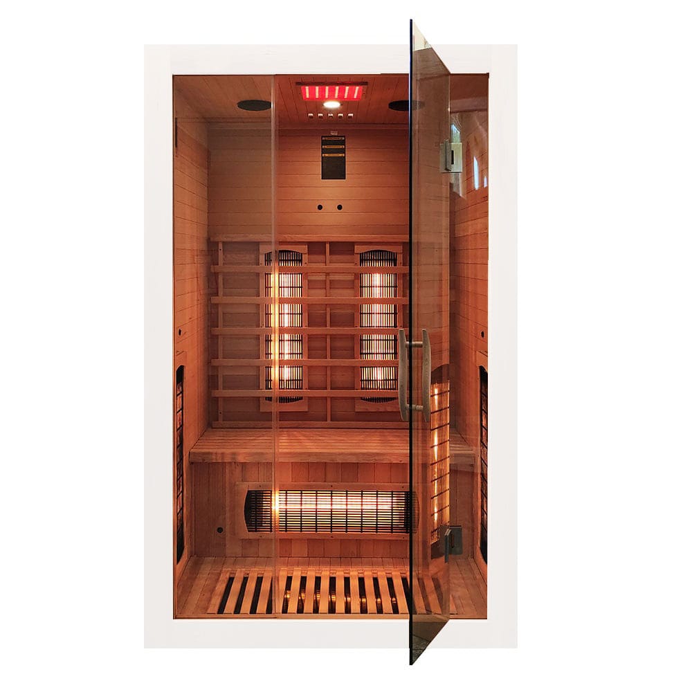 MO-EA2R BIAŁA Sauna na podczerwień 121x106x192cm 004