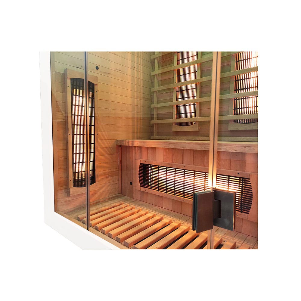 MO-EA2R BIAŁA Sauna na podczerwień 121x106x192cm 006
