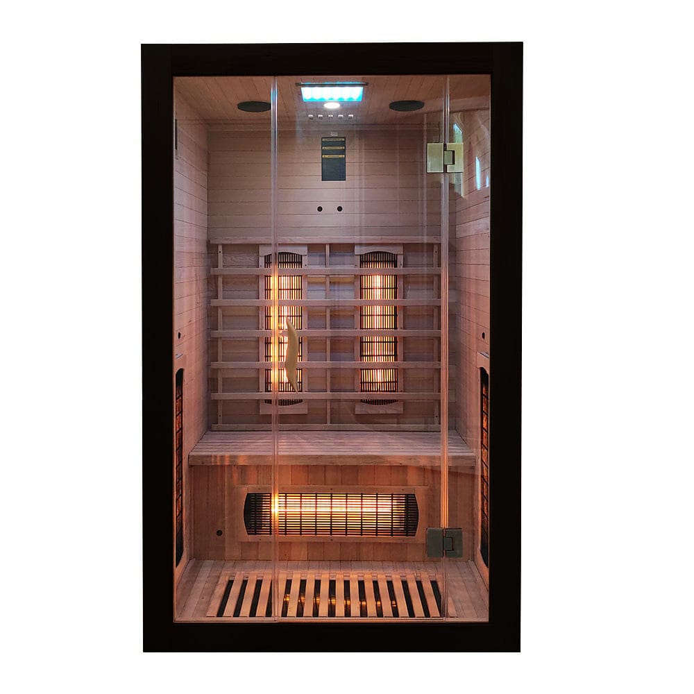 MO-EA2R CZARNA Sauna na podczerwień 121x106x192cm 002