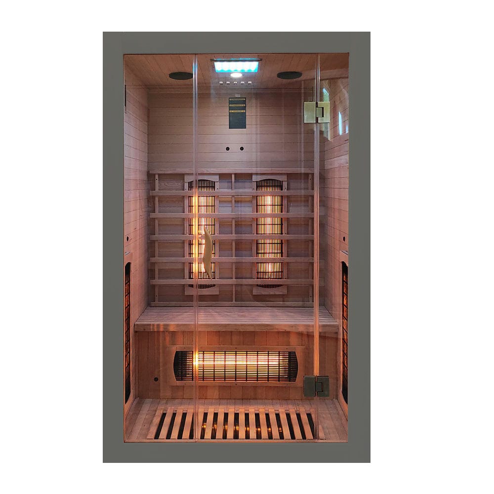 MO-EA2R SZARA Sauna na podczerwień 121x106x192cm 002