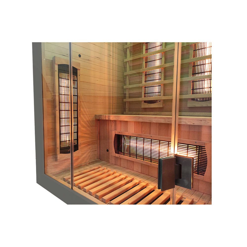 MO-EA2R SZARA Sauna na podczerwień 121x106x192cm 006