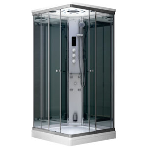 MUE-AS1010 z lustrami Kabina prysznicowa z hydromasażem i sauną parową 100X100X217CM