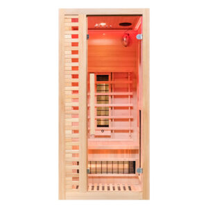 MO-C1S Sauna na podczerwień z kamieniem solnym 90X90X190CM