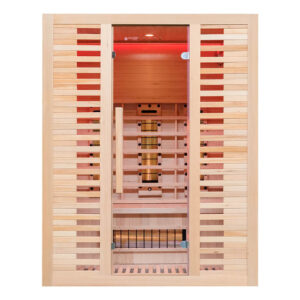 MO-C3ST Sauna na podczerwień z kamieniem solnym + turmaliny 150X110X190CM
