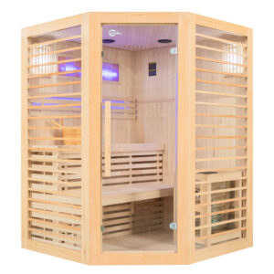 MO-EL3CS Sauna sucha z piecem HARVIA 6 kW 150X150X200CM