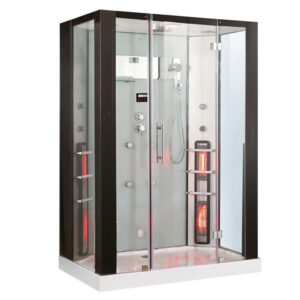 MUE-K1082 TRIO, sauna na podczerwień, parowa i kabina prysznicowa 145X90X215CM