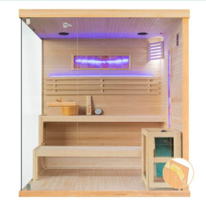 MO-EP4S PRAWA Sauna sucha z piecem HARVIA 8 kW 180X160X200CM
