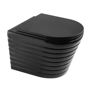 Misa WC podwieszana ryflowana WS-W04L-CBK-M 49,5X35,5X32CM