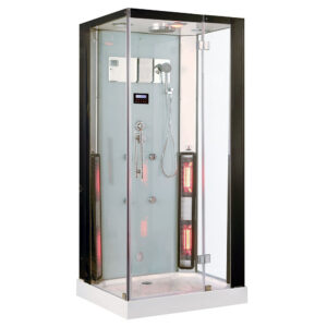 MAZUR - OUTLET TRIO, sauna na podczerwień, parowa i kabina prysznicowa MUE-K1081 100x90x215cm
