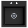 Zlewozmywak granitowy KGS M 45 1B Deep Black 47X50CM
