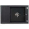 Zlewozmywak granitowy KGS M 6078 1B1D Black Metallic 78X50CM