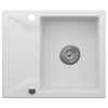 Zlewozmywak granitowy KGS J 4559 1B1D Pure White 59X50CM