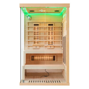 MO-EP2R LEWA Sauna na podczerwień z kamieniem solnym 120X120X200CM
