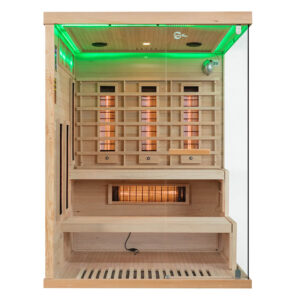 MO-EP3R LEWA Sauna na podczerwień z kamieniem solnym 150X140X200CM