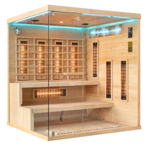 MO-EP4RS PRAWA Sauna na podczerwień z kamieniem solnym 175X140X200CM