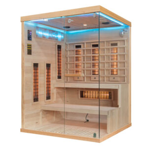 MO-EP3RS LEWA Sauna na podczerwień z kamieniem solnym 150X140X200CM