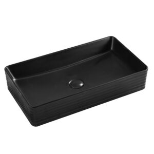 Umywalka nablatowa prostokątna UM-A442L-CBK-M 12X60X34CM