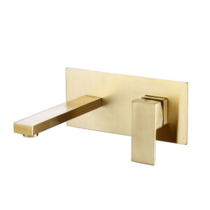 WS-91221G Bateria umywalkowa ścienna z korpusem
