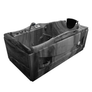MUS-1050 SZARA PRAWA Wanna łazienkowa SPA z hydromasażem 174X88X70CM