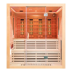 MO-EA4RS Sauna na podczerwień z kamieniami soli himalajskiej 200X180X200CM