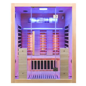 MO-EA3R-S Sauna na podczerwień z kamieniami soli himalajskiej160X130X190CM