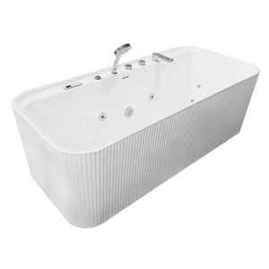 MO-18053 Wanna łazienkowa SPA z hydromasażem ryflowana 170X78X58CM