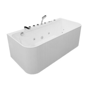 MO-18030LA Wanna łazienkowa SPA z hydromasażem ryflowana 170X80X60CM
