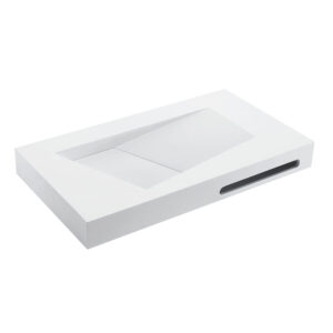 Umywalka ścienna z kamienia syntetycznego prostokątna UM-0067 90X50X10CM