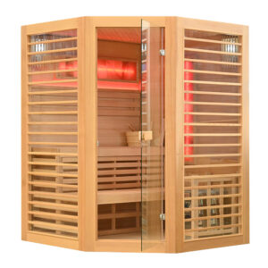 MO-TS4CB Sauna sucha z piecem HARVIA 8 kW 180X180X200CM