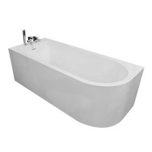 WJ-2750-170 LEWA Wanna wolnostojąca przyścienna z baterią chromowaną 170X75X58CM