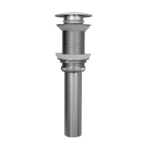 Korek do umywalki z rurką do odpływu chrom klik-klak KR-80805BPCH