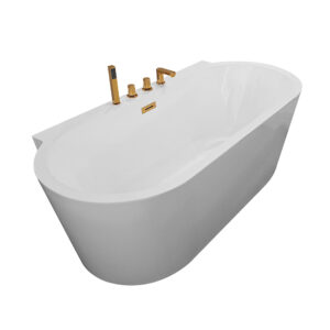 MO-1014D Wanna wolnostojąca z baterią złotą 170X80X59CM