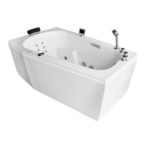 Wanna z hydromasażem łazienkowa SPA MUE-007B LEWA 170x100x70cm