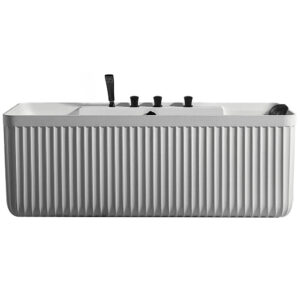 MUE-D005-2W Wanna wolnostojąca ze ścieralną powłoką i baterią 170X75X60CM