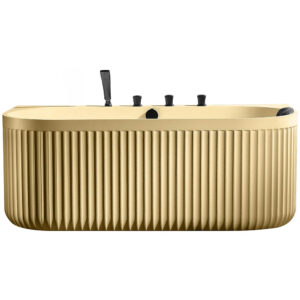 MUE-A005-2CP Wanna wolnostojąca ze ścieralną powłoką i baterią 170X85X65CM