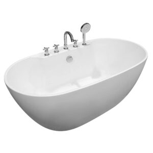 MO-18033-150 Wanna wolnostojąca z baterią chromowaną 150X82X58CM