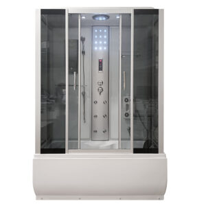 MO-02005 BIAŁA Kabina prysznicowa z hydromasażem 150X83X220CM