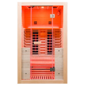 MO-B2FS Sauna na podczerwień z kamieniem solnym 120X100X200CM