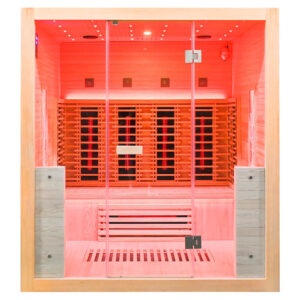 MO-B4FS Sauna na podczerwień z kamieniem solnym 180X160X200CM